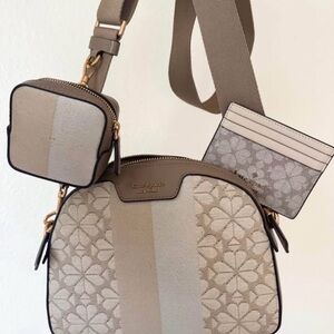 Kate Spade Beige and Cream Crossbody Bag Set